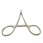 Щипцы однозубые для оттягивания шейки матки (пулевые) 250мм