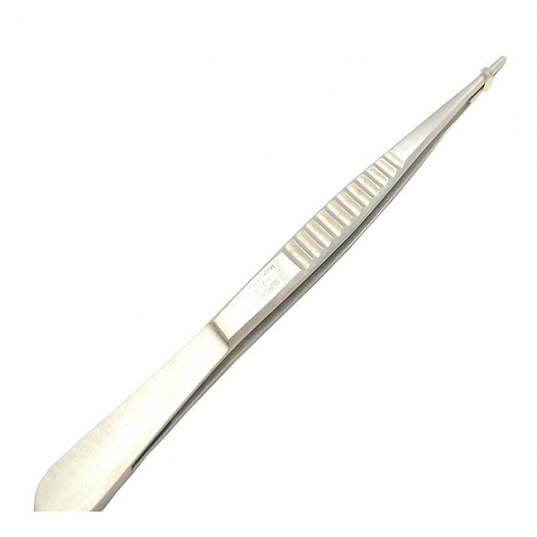 Пинцет анатомический с атравматической нарезкой 150х2,5 мм Surgicon