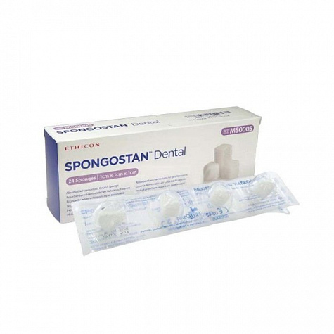 Шовный материал СПОНГОСТАН стоматологическая 1см х 1см х 1см Ethicon