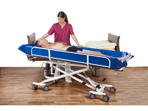 Каталка медицинская для транспортировки и ухода за пациентами SINA EL-160 душевая пр-ва BEKA Hospitec