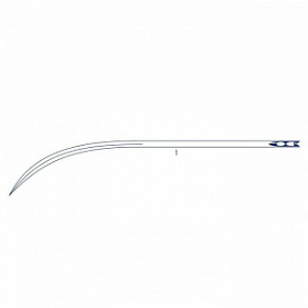Игла хирургическая 1, серии AV-590 полуизогнутые Medicor