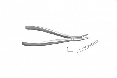 Щипцы секвестральные изогнутые № 2