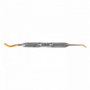 Двухсторонняя серповидная гладилка GOLD F (арт 1302F TiN) FABRI