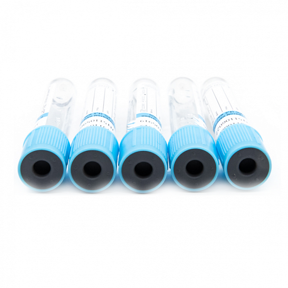 Вакуумные пробирки Lab-Vac с цитратом натрия 3,2%, голубые, 4,5 мл, 13х75 мм (уп. 100шт) 152451375