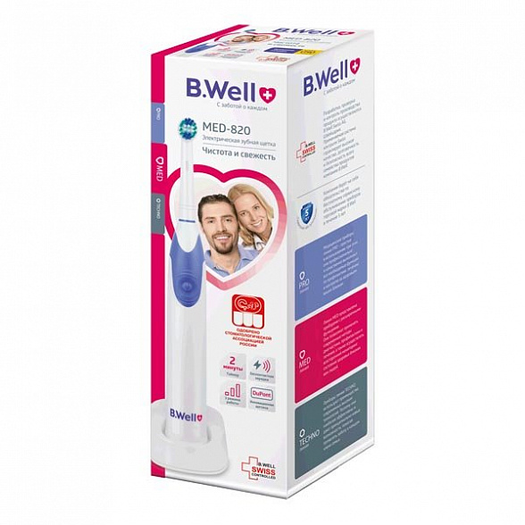 Электрическая зубная щетка для взрослых модель MED-820 с аккумулятором