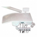 Azimut 100A - стоматологическая установка с верхней подачей инструментов и двумя стульями