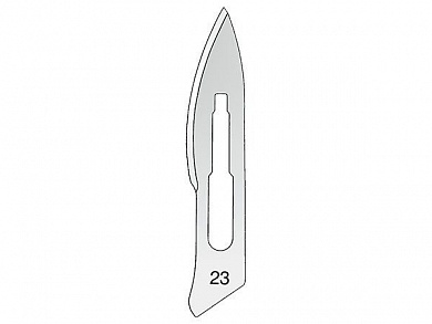 Лезвие для скальпеля, стерильное, № 23 (100 шт.) KLS Martin