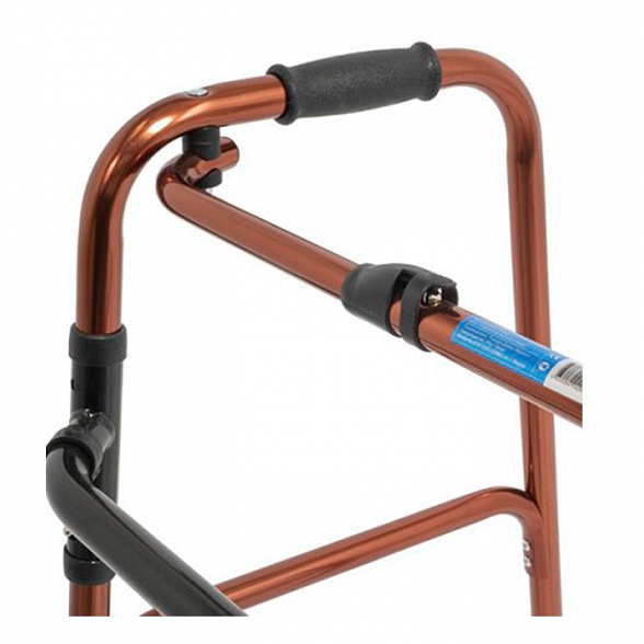 R Wheel Опора-ходунок на 2-х колесах (5'') с шагом/без шага, бронза