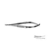 Иглодержатель по Барракеру, изогнутый 100 мм H-1111 ПТО Медтехника