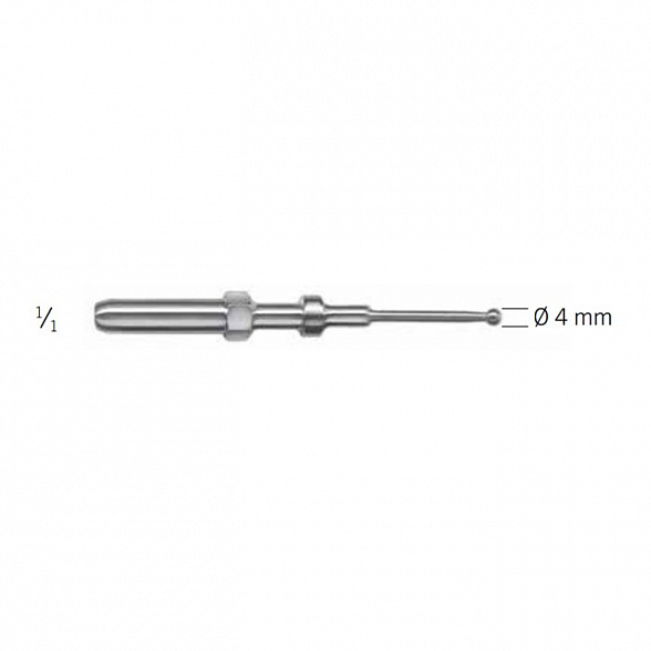 Принадлежность к аппарату электрохирургическому высокочастотному MMC 80 minicutter: Электрод монополярный KLS Martin (форма-шар)