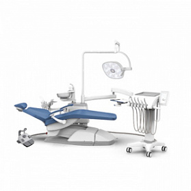 SILVERFOX 8000C Implant – стоматологическая установка с подкатным блоком врача и с мягкой обивкой