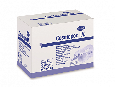COSMOPOR IV- Самоклеющаяся пленка для фиксации катетеров (стер) 8 X 6 см, 50 шт