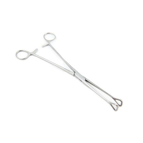 Щипцы для захватывания послеродовой шейки матки 210 мм