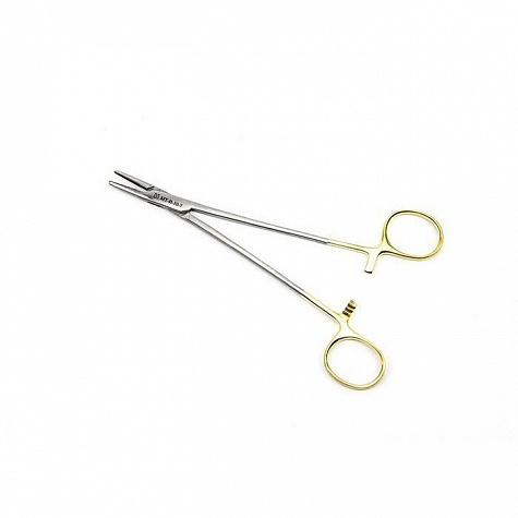 Иглодержатель сосудистый, армированный твердым сплавом, 180 мм ПТО Медтехника