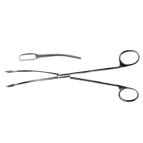 Щипцы для желчных и почечных камней вертикально- изогнутые № 3 220 мм