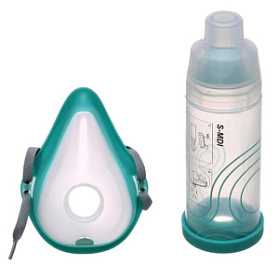 Камера/спейсер аэрозольная, клапанная proMedanz S-MDI с маской для взрослых