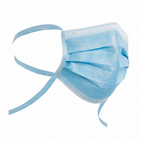 Хирургическая маска трехслойная на завязках, устойчивая к проникновению жидкости 1835 3M, США Хирургическая маска трехслойная на завязках, устойчивая к проникновению жидкости 1835 3M, США