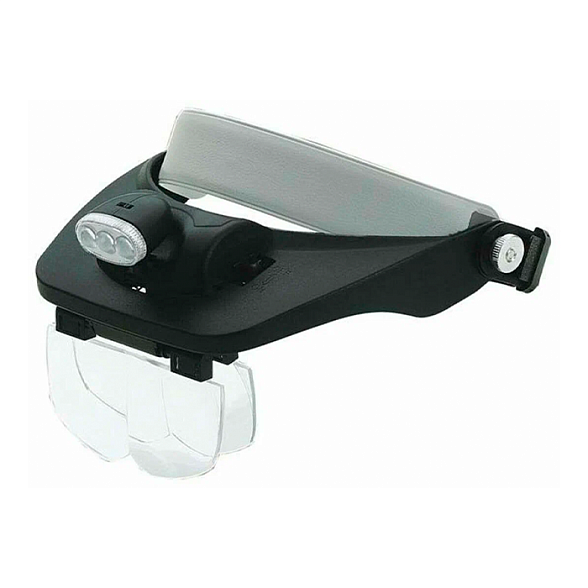 Налобная лупа MG81001-3LED с подсветкой (Лупа 81001-3Led)