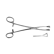 Щипцы-зажимы окончатые д/захвата сосудов, 214 мм