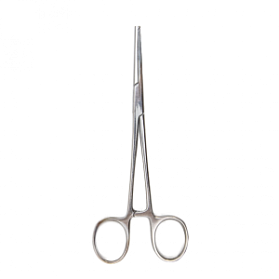 Зажим кровоостанавливающий, одно- и двузубый, зубчатый, прямой №2, 165 мм. Surgiwell