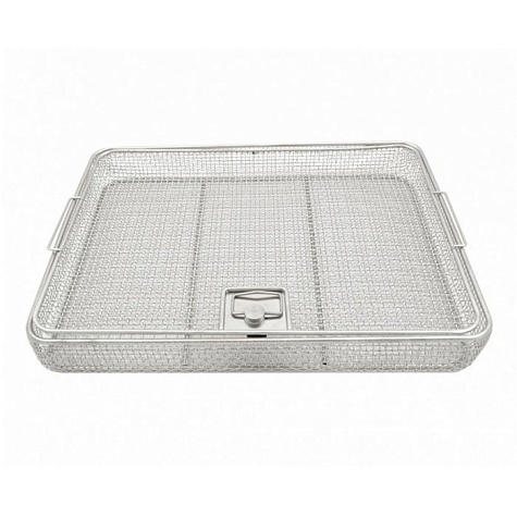 Лоток прямоугольный сетчатый с крышкой ЛМПрКС - "МЕДИКОН", 450х340х60