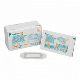 Прозрачная повязка с абсорбирующей прокладкой Tegaderm + pad 3584 6 см х 10 cм 50 шт., 3M