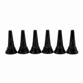 Одноразовая ушная воронка 4 мм, 100 шт./уп. черная для отоскопов e-scope, ri-scope® L1/L2 Riester