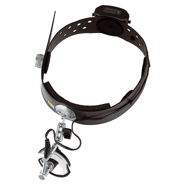 Налобный рефлектор Clar N 55 Riester с вакуумной лампой 6В, с аккумуляторами и зарядным устройством 230 В Riester