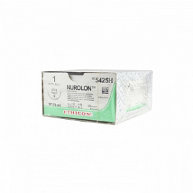 Шовный материал НУРОЛОН 1. 10 х 75 см. черный лигатура Ethicon