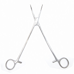 Зажим артериальный и лигатурный по Оверхольту, 21 см