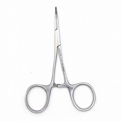 Зажим кровоостанавливающий зубчатый изогнутый 10 см Mikro-Mosquito Surgicon