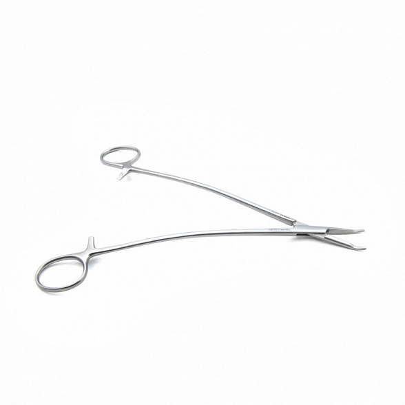 Иглодержатель для атравматических игл, изогнутый, 205 мм (И-19р), МИЗТ