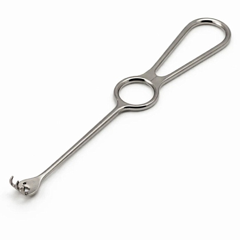 Крючок хирургический острый, трехзубый, 200 мм, Surgiwell