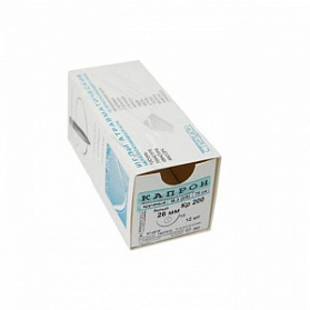 Шовный материал Капрон крученый М 7 (5) отрезки (9 шт по 60 см)