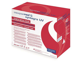Перчатки хирургические синтетические Syntegra UV / 240 стерильные (7,5)