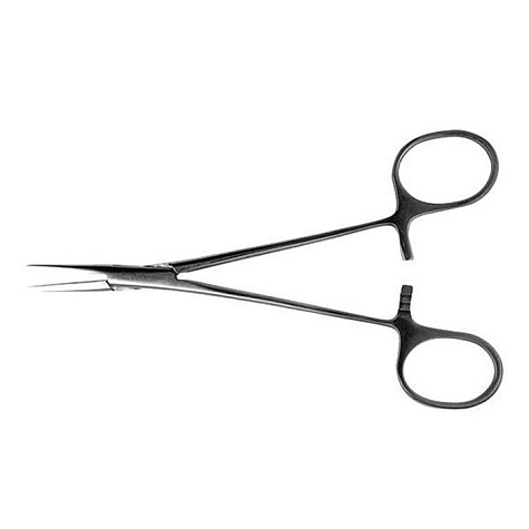 Зажим микроартериальный прямой, Келли, 143 мм (блестящ.)