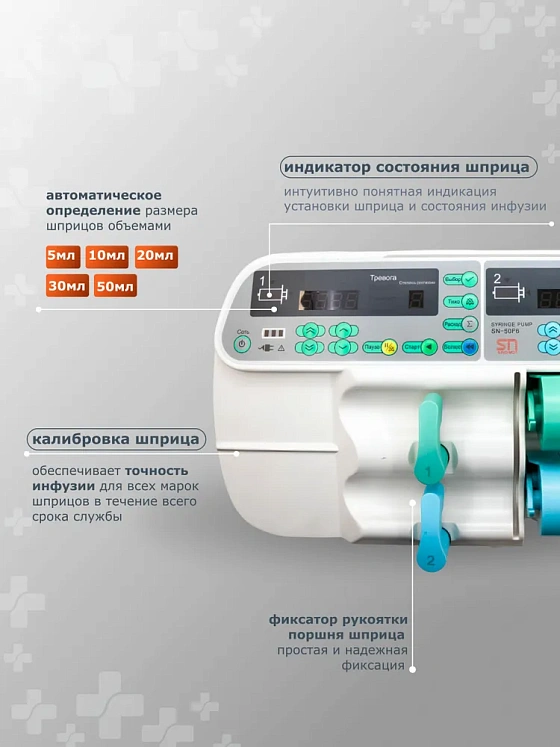 Насос шприцевой SN-50F6, SinoMDT