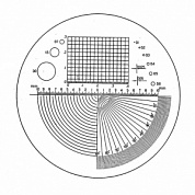 Стекло сменное со шкалой измерения для луп Eschenbach Precision scale magnifiers 115202
