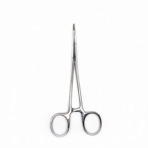 Зажим кровоостанавливливающий, одно- и двузубый, зубчатый, изогнутый №1, 155 мм. Surgiwell