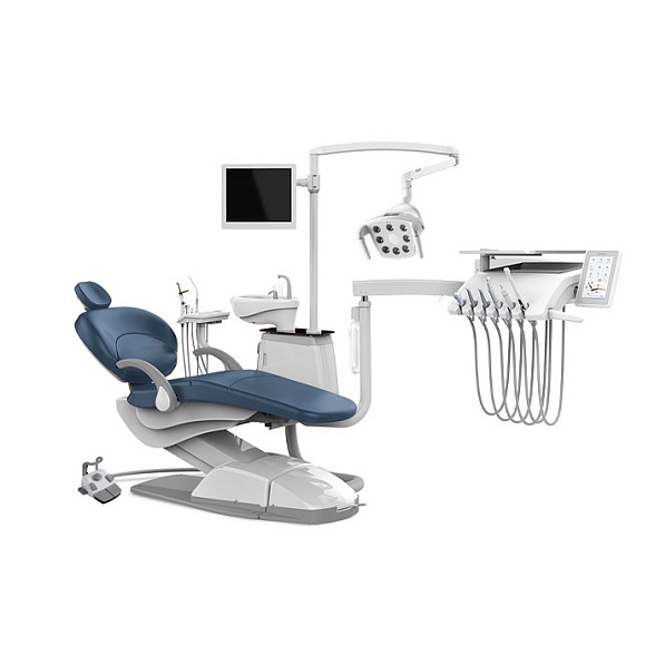 SILVERFOX 8000B-SRS0 – стоматологическая установка с нижней подачей и с мягкой обивкой