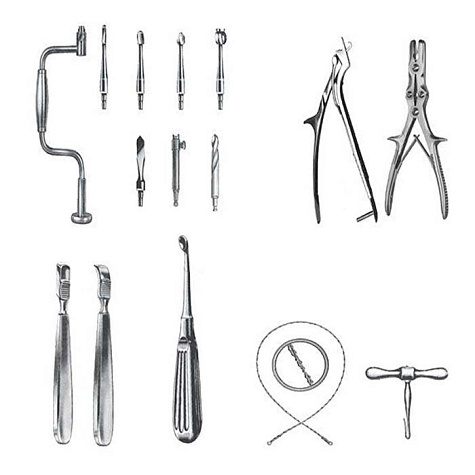 Набор для трепанации черепа (ветеринарный)