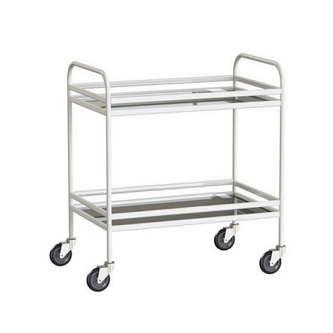 Столик процедурный с двумя полками из нержавеющей стали (МСК-504), Меги