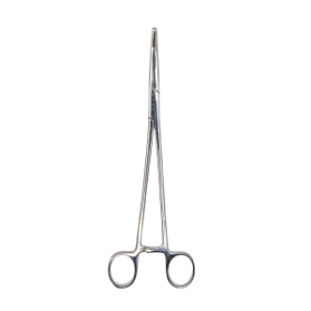 Зажим жесткий для влагалищных операций, изогнутый, №1, 219 мм. Surgiwell