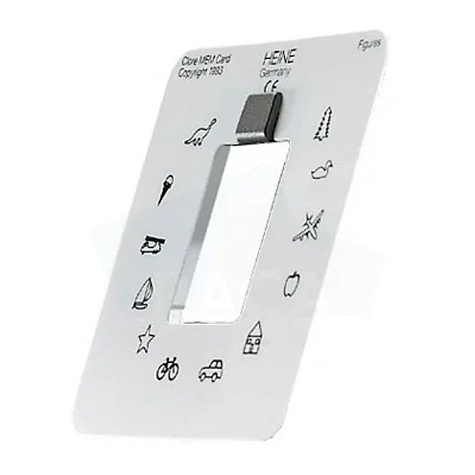 Карта фиксационная для насадки ретиноскопической Heine