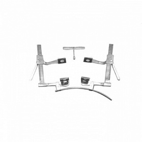 Ранорасширитель реечный для грудной полости с расходом зеркал от 0до165мм,спарен