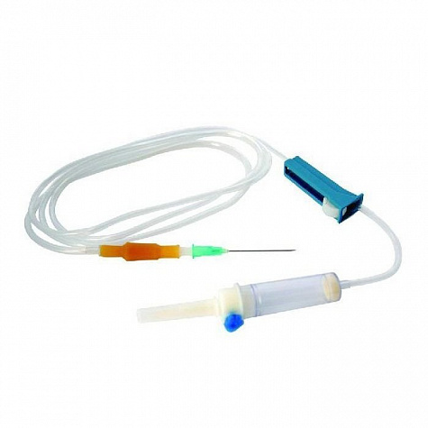 Система VM для вливания инфузионных растворов с комбинированным пластиковым шипом