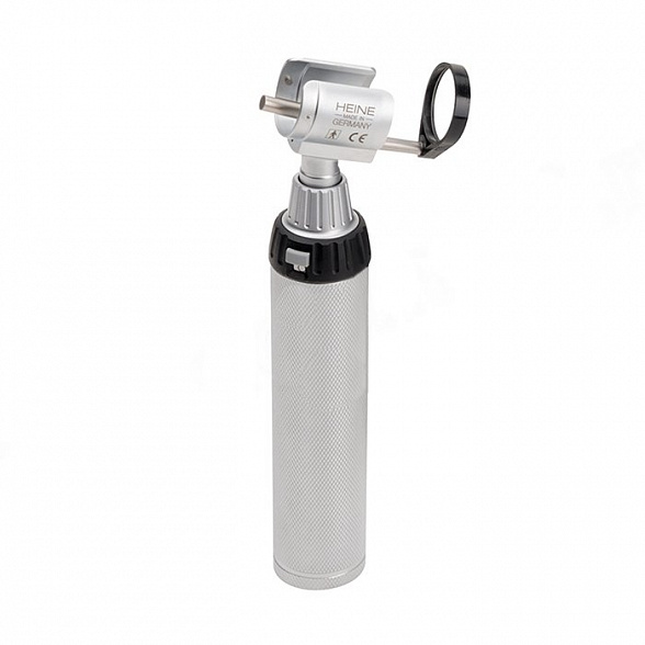 Отоскоп ветеринарный G100 с рукояткой батареечной BETA, c принадлежностями Heine