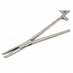 Зажим к/о 1х2 зубый, зубчатый, прямой, №1, 150 мм