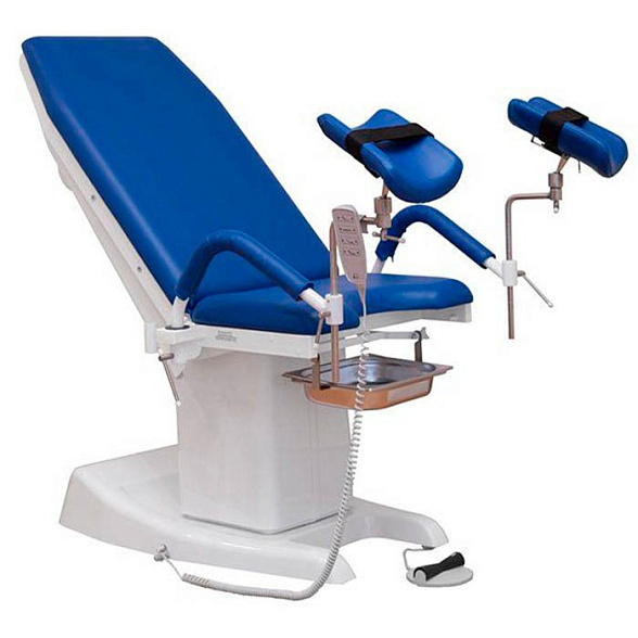 Кресло гинекологическое КГ-6  (ручной и ножной п/у, подколенники на электроприводе)
