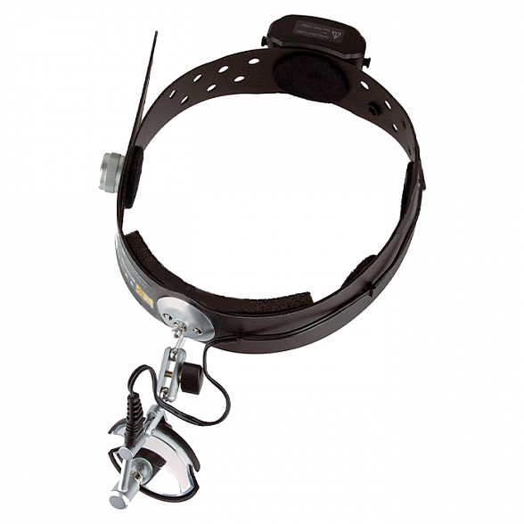 Налобный рефлектор Clar N 55 Riester с вакуумной лампой 6В, с аккумуляторами и зарядным устройством 230 В Riester